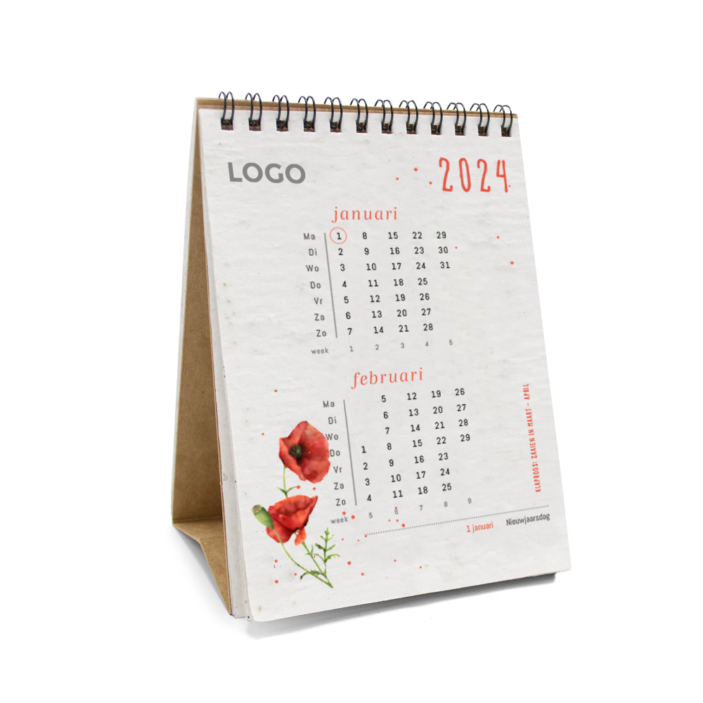 Samenpapier Kalender A6 | Öko Geschenk
